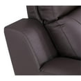 thumbnail image 6 of Titan Furnishings Modern Faux Leather Upholstered Loveseat in Brown, 6 of 8