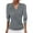 Gray, variant on Women's Sparkly Dressy T-Shirts, Long Sleeve V-Neck Elegant Tunic Tops Prom Party Fashion Glitter Outfits