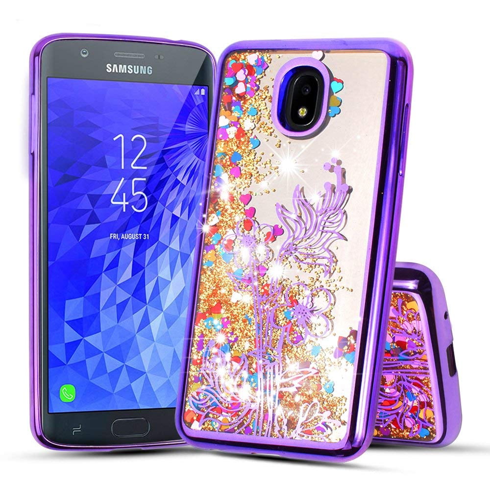 For 5.5" Samsung Galaxy J7 (2018) Galaxy J7 Refine, J7 V 2nd Generation Phone Case Glitter