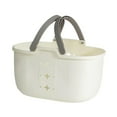 thumbnail image 4 of Cesta de ducha portátil, bolsa de aseo con drenaje, contenedor de almacenamiento para ducha, para gris blanco, 4 of 9