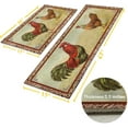 thumbnail image 3 of Rooster Kitchen Rug, Kitchen Mat Set of 2, Farmhouse Decor for The Kitchen Mats Cushioned Anti Fatigue 2 Piece Set and Chicken Kitchen Mat for Home Kitchen Decor or Office 17"x30"+17"x47", 3 of 6