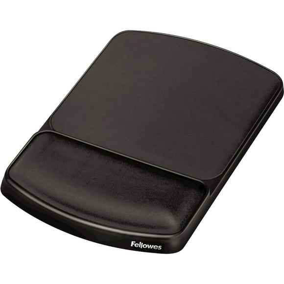 Fellowes - Gel Mouse Pad w/Wrist Rest, Nonskid, 6 1/4 x 10 1/8 - Platinum/Graphite