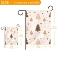 thumbnail image 3 of Cute Beige Christmas Tree Pattern Garden Flag Double Sided House Flag for Outdoor Home, Personalized All Year Round Yard Decor 12 x 18 Inch, 3 of 6