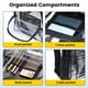 thumbnail image 5 of Mochila transparente Vorspack Heavy Duty de PVC transparente negro, 5 of 6