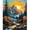 MT22587, variant on Starry Night Digital Oil Painting Set, suitable for adult beginners. Canvas landscape DIY acrylic oil painting by number, suitable for adults as a gift or home wall decoration, 40*50 cm, frameless.