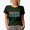 Military Green, variant on Birthday Crew, Party Themed, Groovy Retro Wavy Text Merch Gift, Black T-Shirt, Medium
