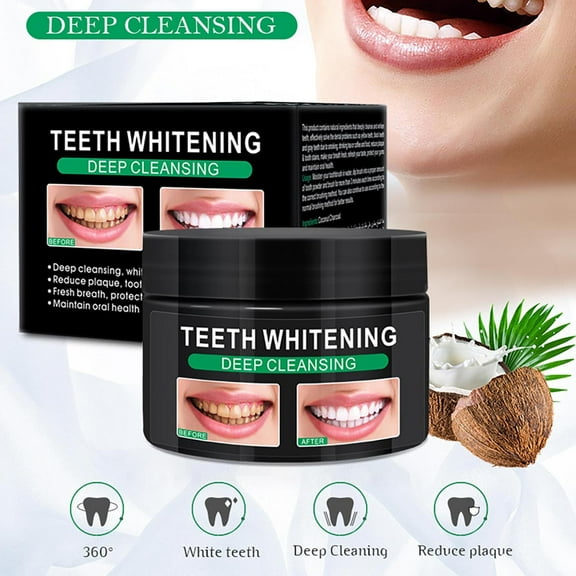 Gzwccvsn Peimei Black Charcoal Tooth Powder To Yellow Wash White Clean Plaque To Bad Breath Tooth Whitening