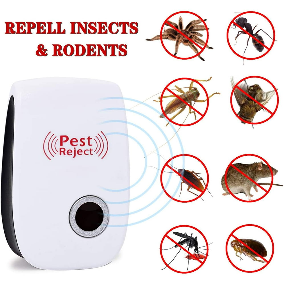Ultrasonic Pest Control Plug in,Pest Reject Ultrasonic Repeller 6 Pack