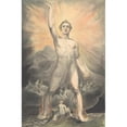thumbnail image 3 of William Blake 11x14 Black Modern Framed Museum Art Print Titled - Angel of the Revelation (Book of Revelation, Chapter 10) (ca. 1803-5), 3 of 5