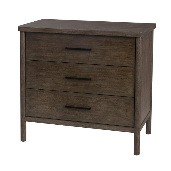 Butler Specialty Company Lennon 3 Drawer Rounded Leg Wood Dresser - Soft Brown