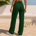 thumbnail image 7 of Women's Track Pants Baeitkot Women's Solid Color Casual Sporty Elastic Waistband Track Pants with Pockets Green XL, 7 of 7