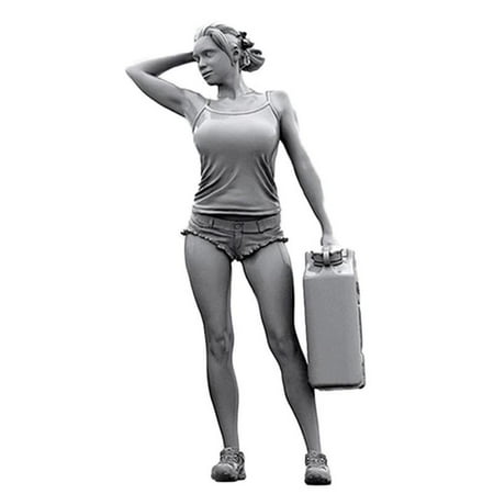 

1/35 Resin Girl Rider W/canister Unpainted Unassembled E5L1