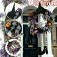 thumbnail image 4 of Halloween Hat Legs Wreath-Fall Wreath for Front Door Decor,Sunflower, Fall Harvest, Holiday Decor, Fall Floral Decor, 4 of 7