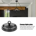 thumbnail image 4 of Ceiling Plate Ceiling Mount Light Plate Lamp Base Pendant Lighting Accessory (Closed Hook Style), 4 of 8