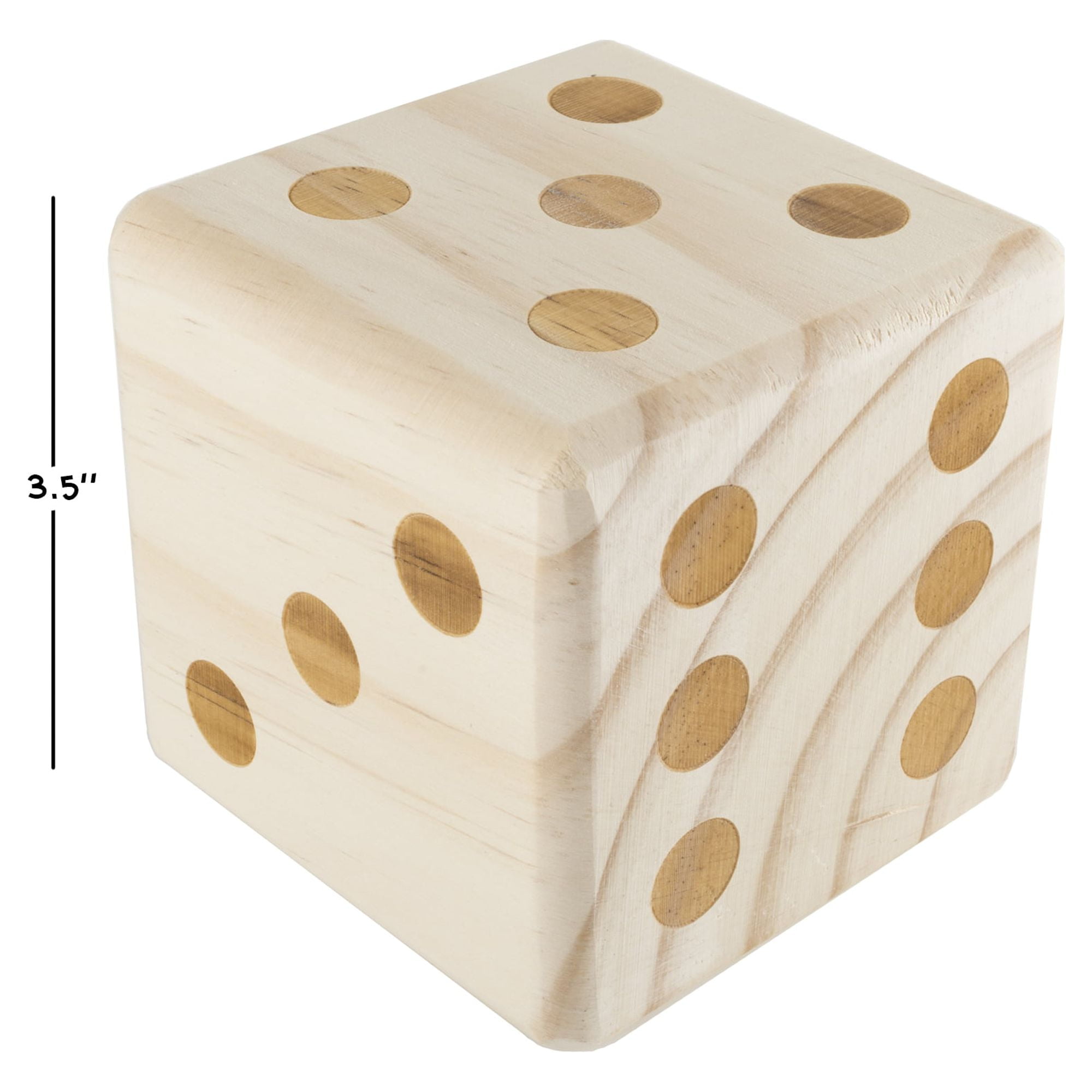 Hey! Play! Giant Wooden Yard Dice Outdoor Lawn Game