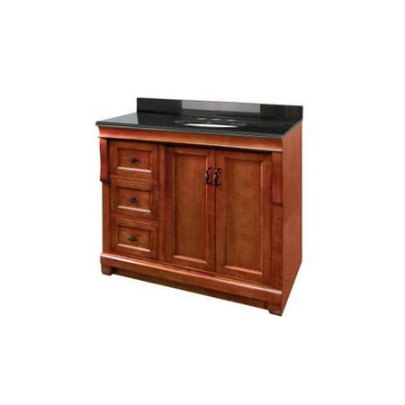 Foremost Cabinets Naples 36 in. W x 21.75 in. D x 34 in. H Vanity Cabinet Only in Warm Cinnamon NACA3621DL