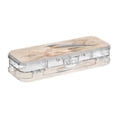 thumbnail image 2 of Plastic Pencil Box Large Capacity Pencil Boxes Clear Boxes with Snap-Tight Lid Stylish Office Supplies Storage Organizer Box Bluebird and Ancient Flowers, 2 of 7