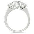 thumbnail image 2 of SZUL Women's 2 Carat TW Diamond Three Stone Ring in 14K White Gold (J-K-L Color, I2-I3 Clarity), 2 of 3