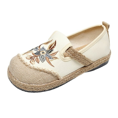 

Women Shoes Ethnic Style Embroidered Single Shoes Soft Comfortable And Breathable Retro Shoes 4-6$ off 2nd