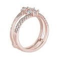 thumbnail image 2 of 0.40 T.C.W Brilliant Round Cut Natural Diamond Wonderful with Accents Engagement Eternity Band for Women Solid 14K Rose Gold Size 3, 2 of 7