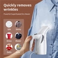 thumbnail image 2 of Nieyigj Portable Handheld Garment Steamer for Clothes, 140°C High Temp Steam Iron, 170ml / 5.7oz Water Tank, 40s Fast Heat, 700W Power for Home Office Travel, White (220V EU Plug), 2 of 9