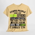 thumbnail image 5 of Stupid People Unisex Heavy Cotton Tee, 5 of 12