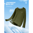 thumbnail image 5 of NORTHYARD Men's Rash Guard with Long Sleeves UPF 50+ Sun Protection Shirts Fishing Outdoor Hiking Swimming Beach Shirt Quick Dry Lightweight Armygreen M, 5 of 8