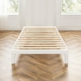 thumbnail image 6 of Best Price Mattress Naturalista Classic 12" Solid Wood Platform Bed with Wooden Slats, White, Twin, 6 of 11