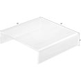 thumbnail image 2 of CiaoHER Museum Standard Clear Acrylic Large Square Display Riser Pedestal (1/4 inch Thick) (16''x16''x4'', 2pack), 2 of 6