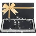 thumbnail image 1 of AUJEN Bling License Plate Frame - Sparkly License Plate Holder  Lastingly License Plate Frame for Women  Stainless Steel &amp; Obstruction-Free Car Accessory with Multifaceted Rhinestones, 1 of 6