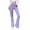 Purple, variant on EDFBUYKRS Female Women Pants Casual Work Pants Women Plus Size Petite Women Flare Pants Streetwear Mid Waist Denim Cute Jean Trousers Sweatpan S