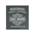 thumbnail image 2 of Harley-Davidson Men's Shift Long Sleeve Poly-Blend Crew-Neck Shirt, Gray, Harley Davidson, 2 of 2