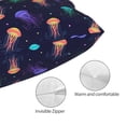 thumbnail image 5 of Kll Sea Jellyfish Pillow Covers Envelope Closure,Super Soft And Cozy Fuzzy Fleece Pillow Case Cover 14"X20", 5 of 9