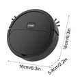 thumbnail image 3 of Nkmbld Robot Sweeper with Low Noise Operation 3 in 1 Mopping Robot Vacuum Cleaner with Schedule Wi-Fi/App Self-Charging Robot Floor Cleaner, Black, 3 of 8