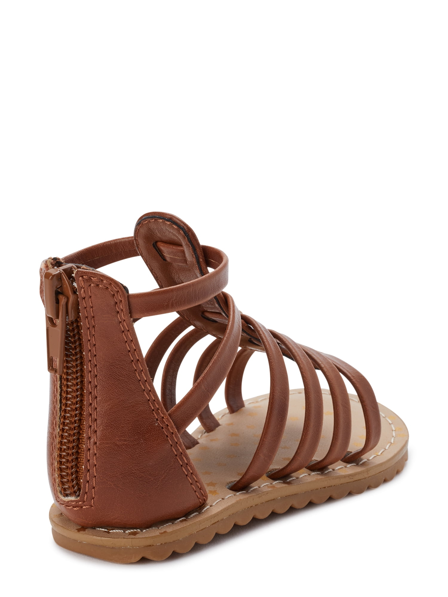 Amazon.com | bebe Toddler Girls? Sandals ? Leatherette Studded Gladiator  Sandals with Ankle Zipper (Toddler/Girl), Size 5 Toddler, Tan | Sandals