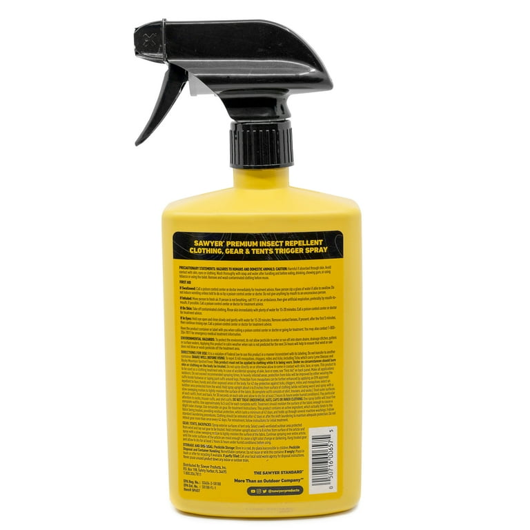 Sawyer Products Premium Permethrin Mosquito Repellent for Clothing 24 oz Trigger Spray Walmart
