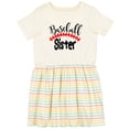 thumbnail image 3 of Inktastic Baseball Sister Girls Toddler Dress, 3 of 5