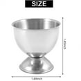 thumbnail image 2 of Scheam 4 Pack Stainless Steel Egg Trays,Hard Soft Boiled Egg Cups,Round Egg Display Holders,Household Kitchen Gadgets Tools,Dishwasher Safe,for Restaurants Hotels Dining Rooms Silver, 2 of 7