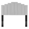 thumbnail image 3 of Modway Noelle Performance Velvet King/California King Headboard in Light Gray, 3 of 6