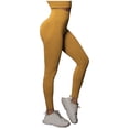 thumbnail image 2 of Summer Saving Clearance AXXD Yellow Workout Leggings Women High Waist Legging Pants Athletics Leggings Trousers Yoga Gym Pants, 2 of 8