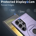 thumbnail image 5 of for Samsung Galaxy S24 Ultra Hybrid Case, Compatible with MagSafe 360 Rotating Strong Magnetic Bracket Shockproof Drop Protective Ultra Slim Phone Case for Samsung Galaxy S24 Ultra, Purple, 5 of 6