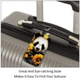 thumbnail image 3 of Square 2Pack PU Leather Panda Sunflower Cruise Luggage Tag with Privacy Cover and Name ID Tag for Travel Handbags Backpacks Luggage Tags, 3 of 6