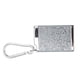 thumbnail image 4 of Cenicero portátil con llavero de aleación de aluminio, cenicero de bolsillo con diseño en relieve plateado., 4 of 14