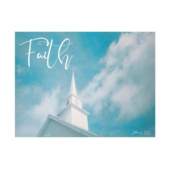 Canvas Wall Art - Life BeautifuLEE 'Church Faith 1' Wall Art for Living Room, Bedroom, or Office Décor by Trademark Fine Art - 19 x 14 Inches