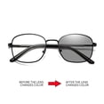 thumbnail image 4 of Lunettes de Mode Lunettes Photochromiques Monture en Métal Lunettes Changeant de Couleur, 4 of 5