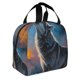 thumbnail image 2 of Balery Lonely Night Sky Wolf Bolsa de Almuerzo Aislada – Caja de Almuerzo con Papel de Aluminio Grueso, Mantiene la Comida Fresca por 4 Horas, 2 of 8