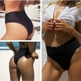 thumbnail image 2 of Women Vintage High Waist Brazilian Bikini Bottom Swimwear Briefs Beachwear, 2 of 5