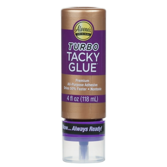 Aleene's Always Ready Turbo Tacky Glue 4 fl oz - Fast-Drying All-Purpose Adhesive