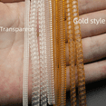 thumbnail image 1 of Anillo de resorte de alambre invisible transparente y ajustable para regulador de línea telefónica de plástico, 1 of 4