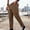 Coffee, variant on Men's Corduroy Cargo Straight‑Leg Cargo Pants, Elastic Drawstring Waist, Large Patch Cargo Pockets, Straight‑Leg Cut, For City Street Outings Coffee S